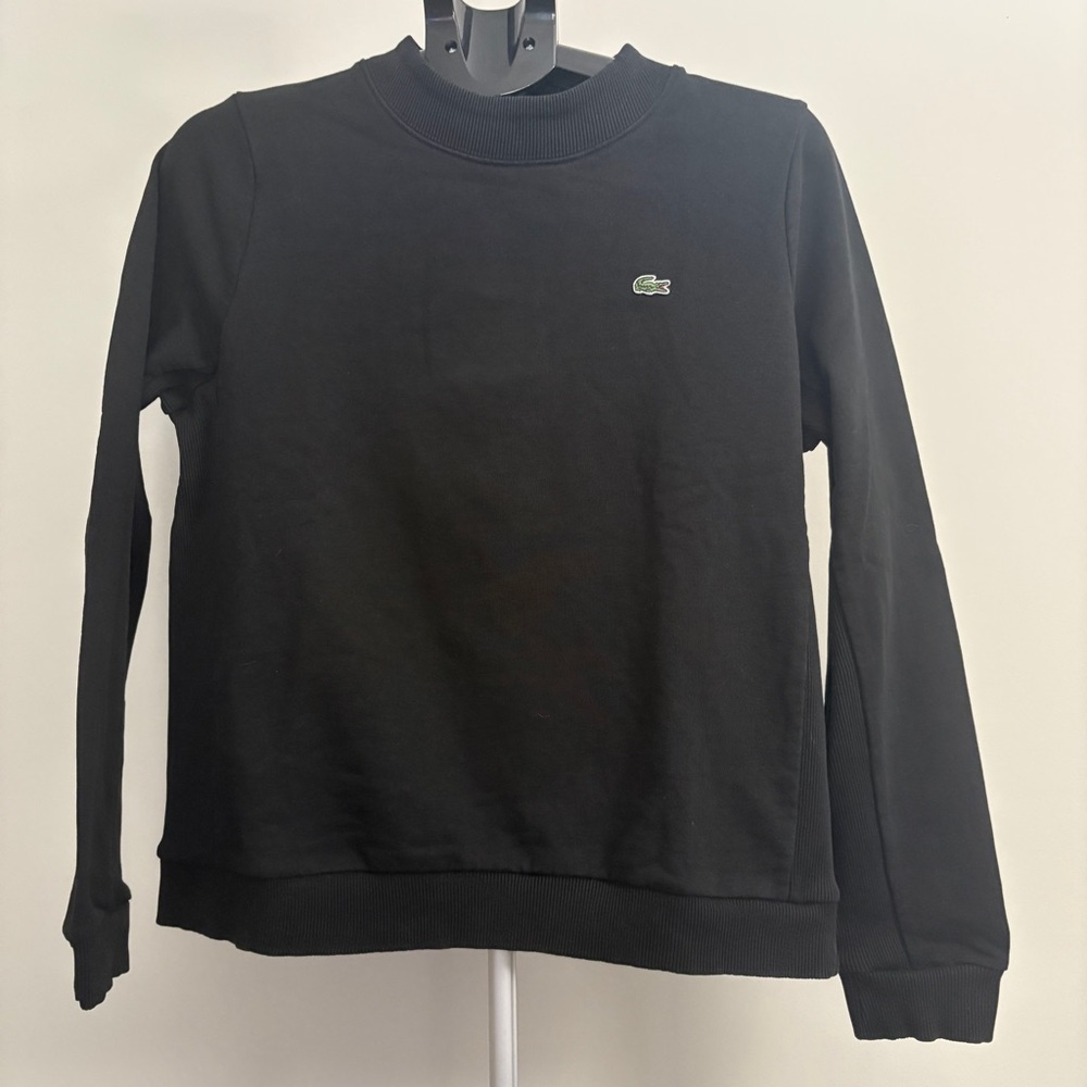 Lacoste Women's Black Crewneck Sweater - Picture 1 of 10